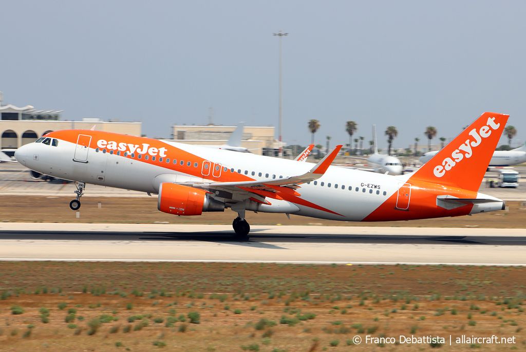 G-EZWS · Airbus A320-214(WL) · (MLA / LMML)
