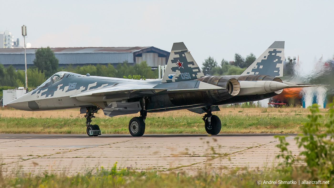 051 · Sukhoi Su-57 · (ZIA / UUBW)