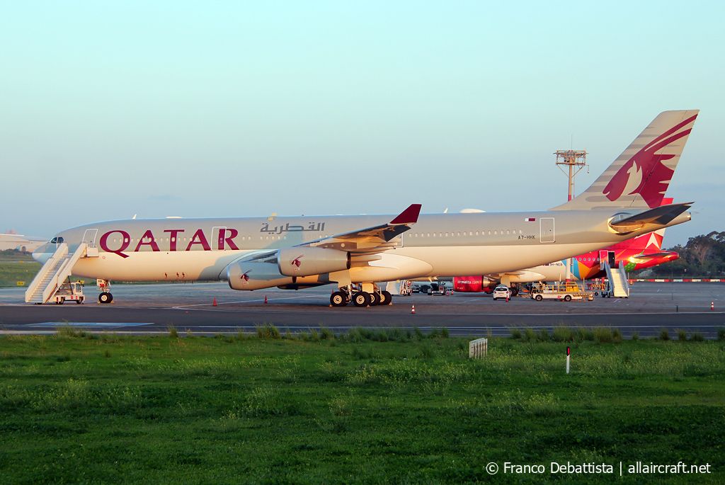 A7-HHK · Airbus A340-211 · (MLA / LMML)