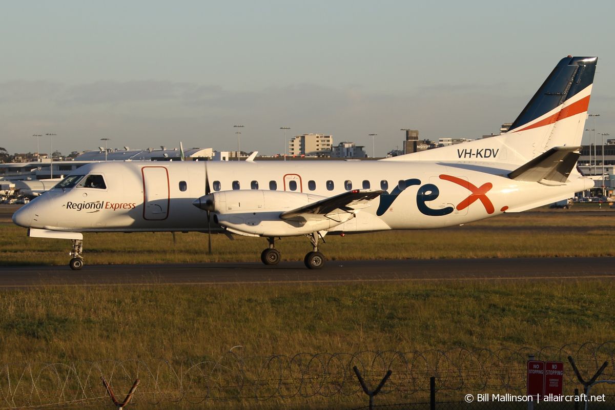 VH-KDV · Saab 340B · (SYD / YSSY)