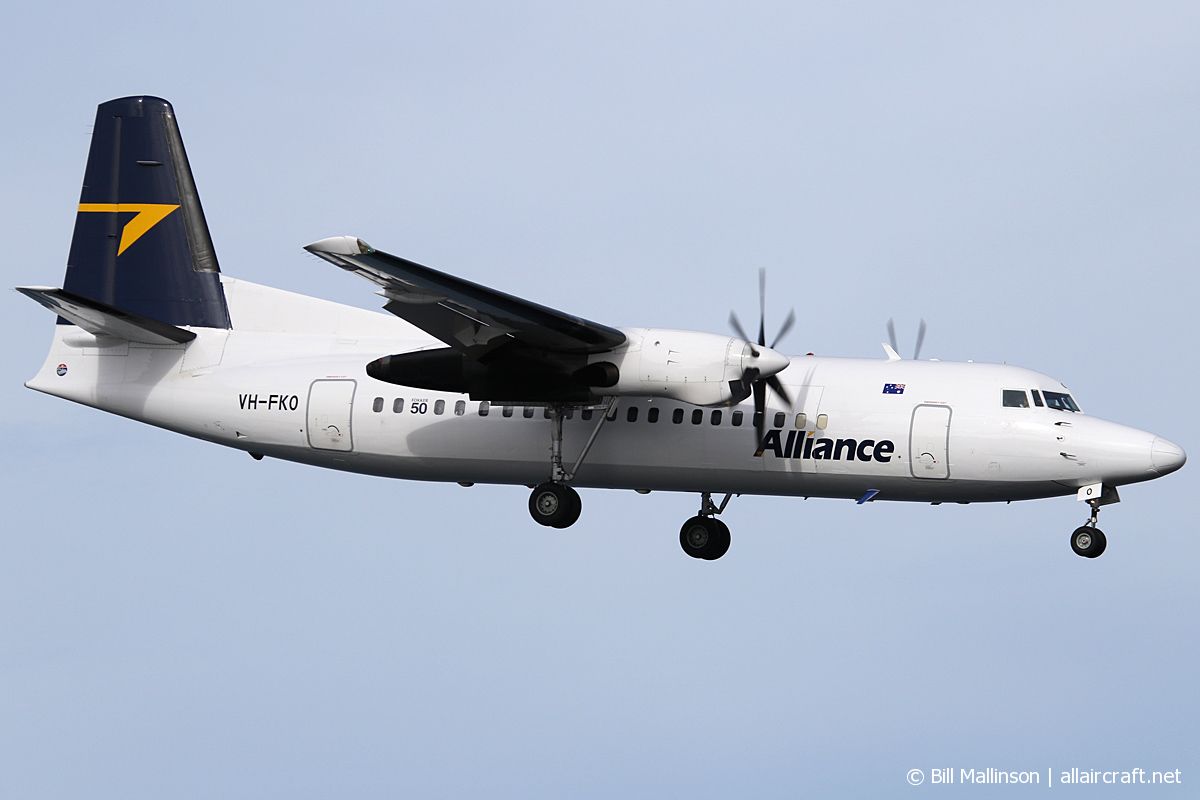 VH-FKO (cn 20160) Fokker 50