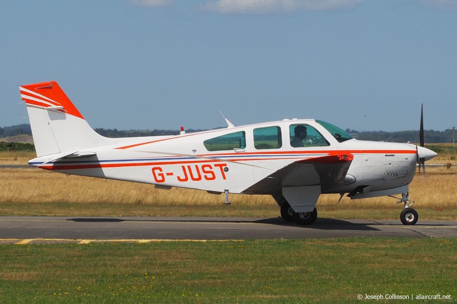 G-JUST (CE-1165) 1987 Beechcraft F33A Bonanza