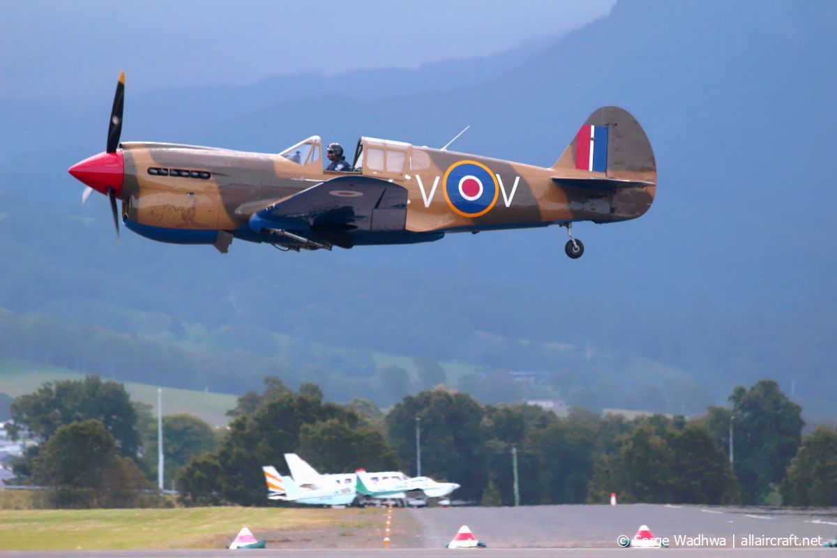 VH-KTY (19128) 1942 Curtiss P-40E Kittyhawk 1A