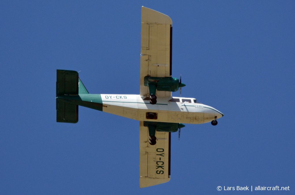 OY-CKS (553) 1976 Britten-Norman BN-2A-21