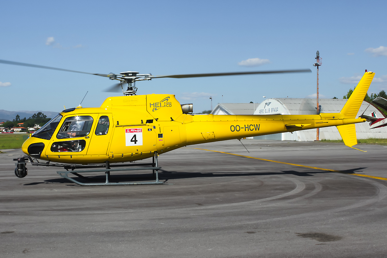 OO-HCW, (cn 9080), Eurocopter AS-350BA Ecureuil