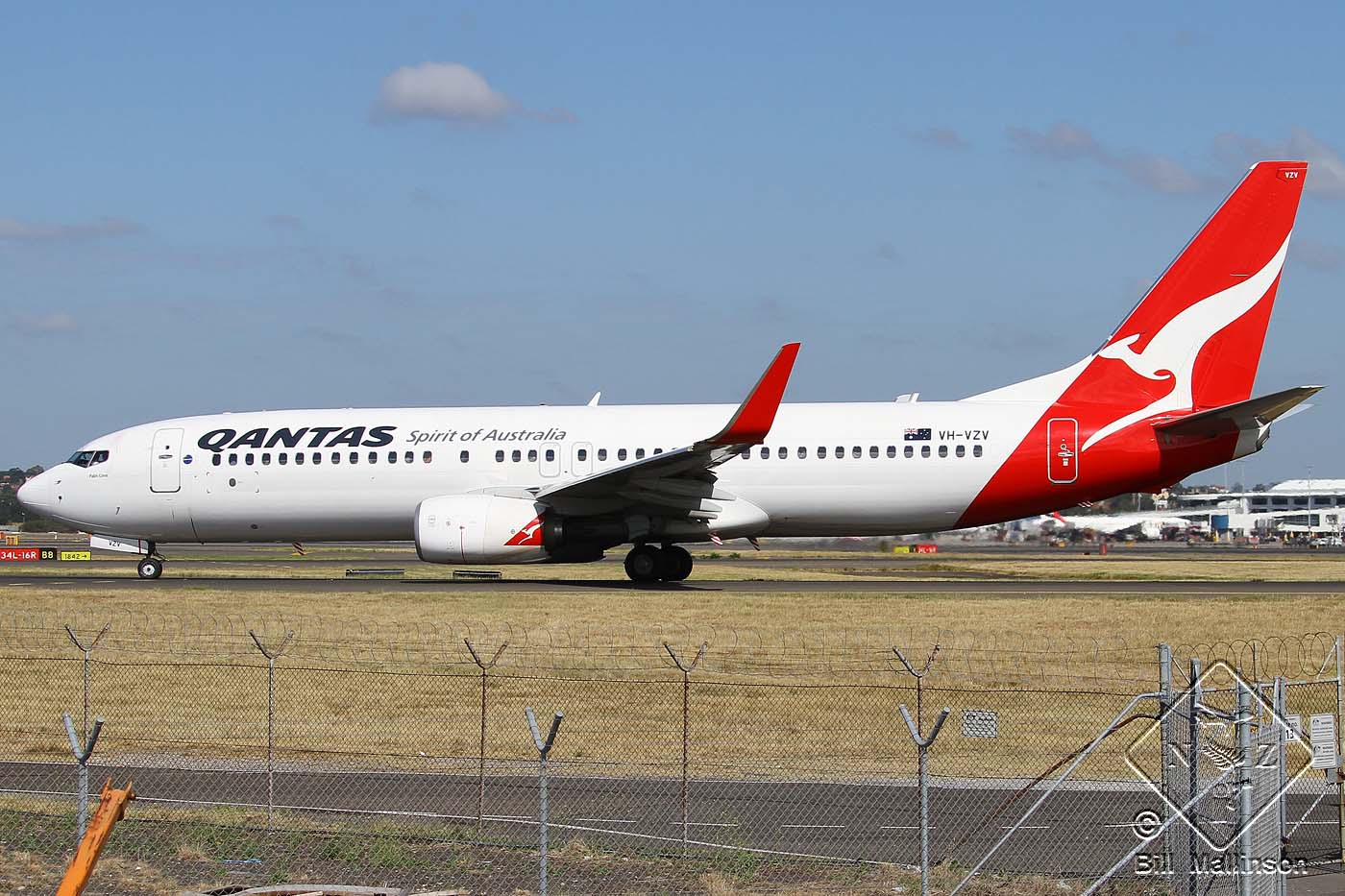 VH-VZV · Boeing 737-838(WL) · (SYD / YSSY)