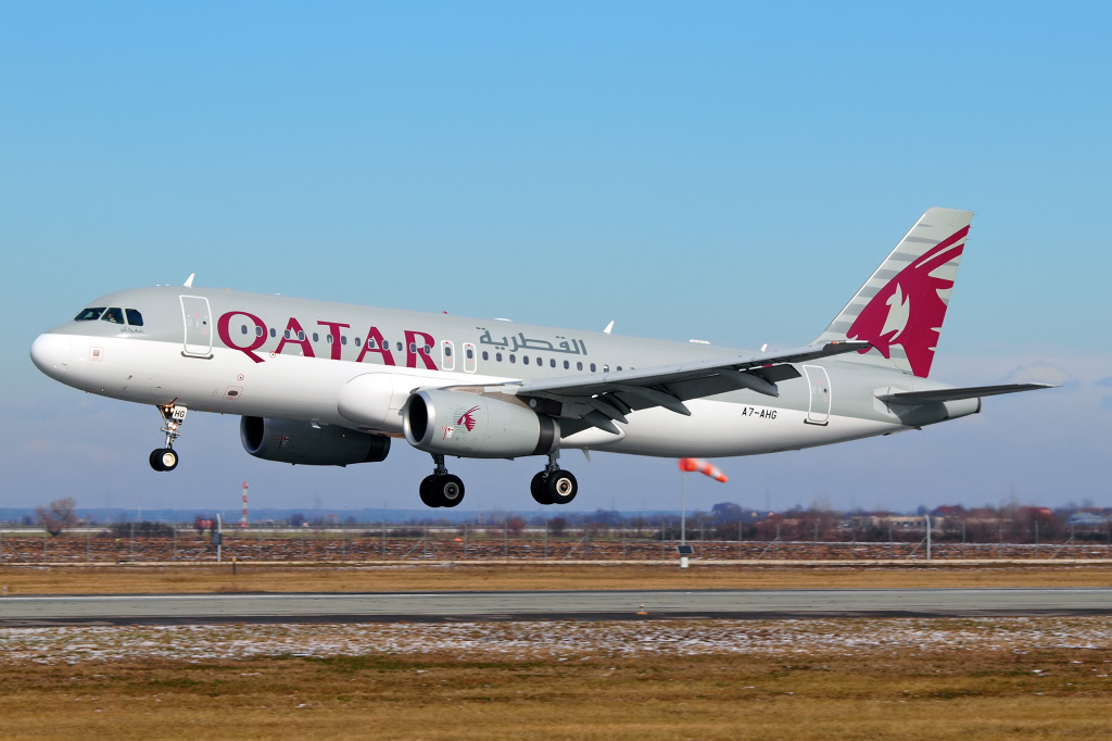 A7-AHG · Airbus A320-232 · (OTP / LROP)
