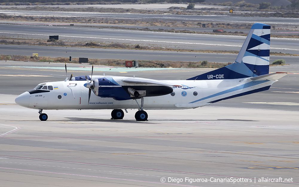 UR-CQE · Antonov An-26B · (LPA / GCLP)