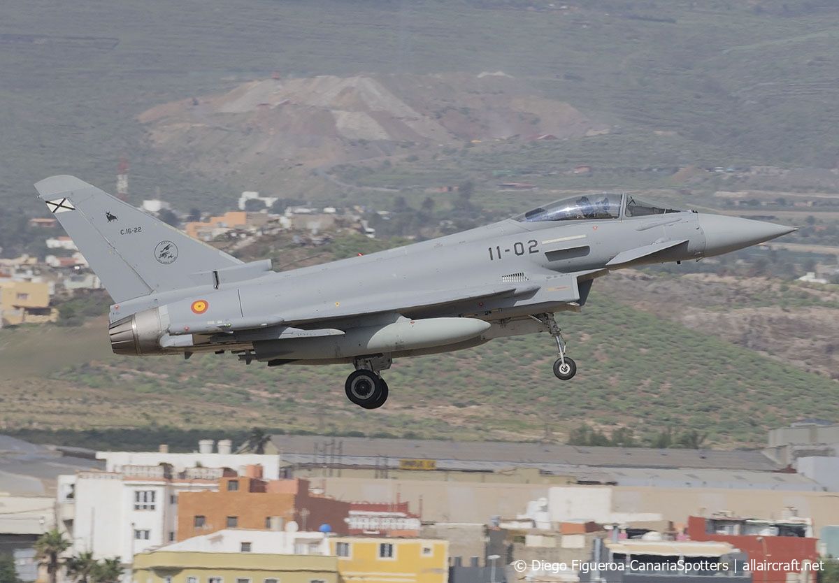 C.16-22 · Eurofighter EF-2000 Typhoon S · (LPA / GCLP)
