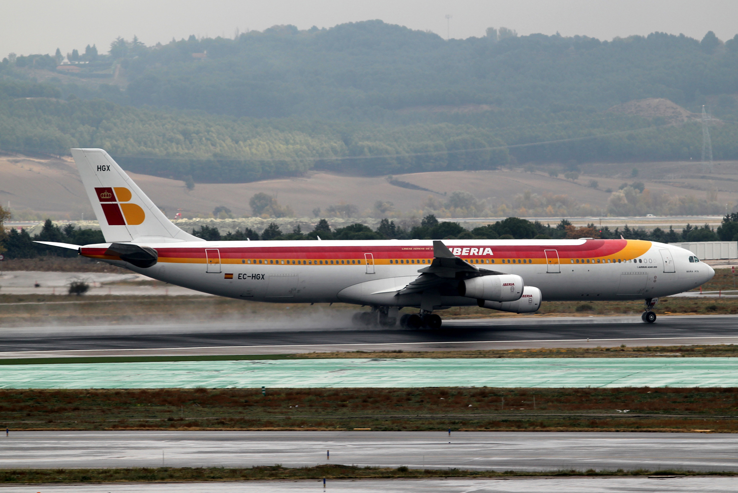 EC-HGX, (cn 332), Airbus A340-313