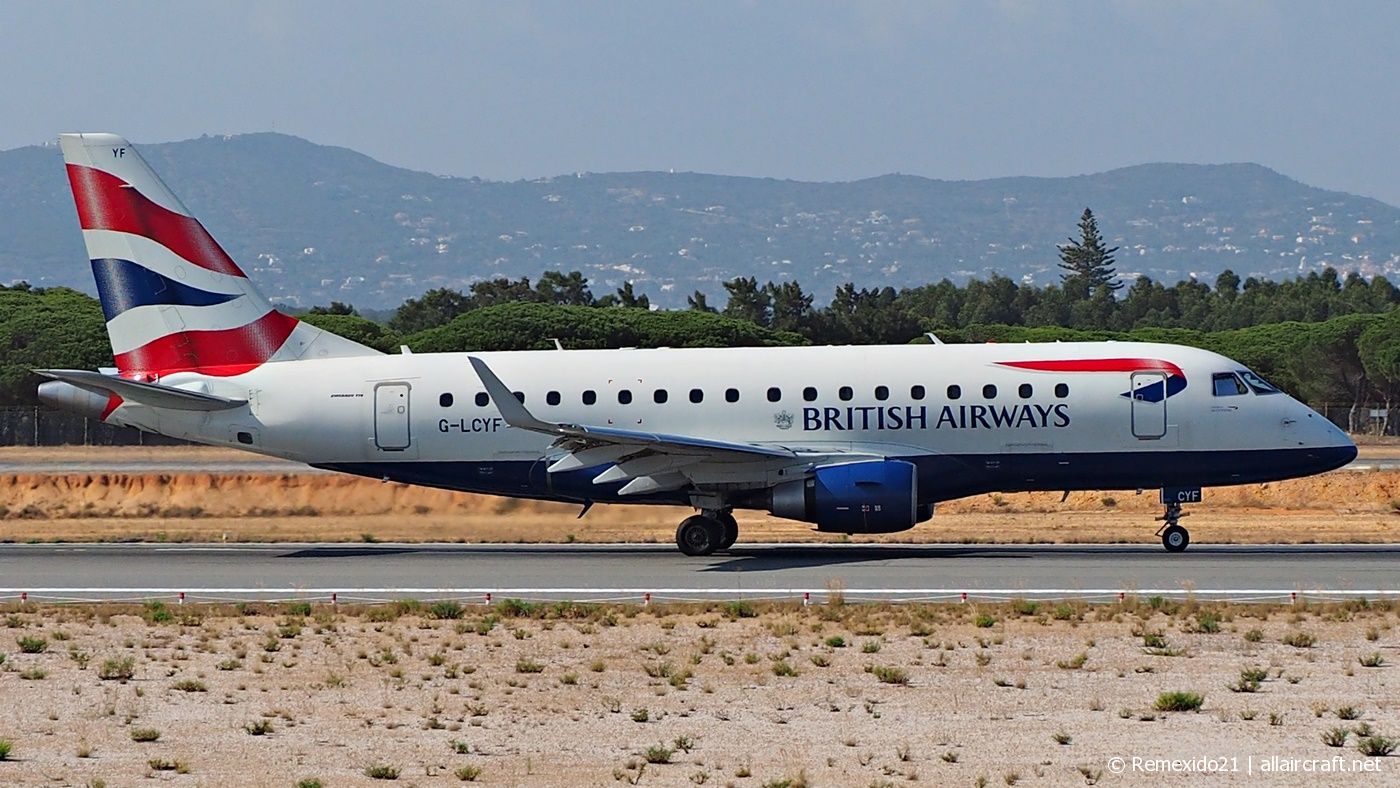 G-LCYF · Embraer 170-100STD · (FAO / LPFR)