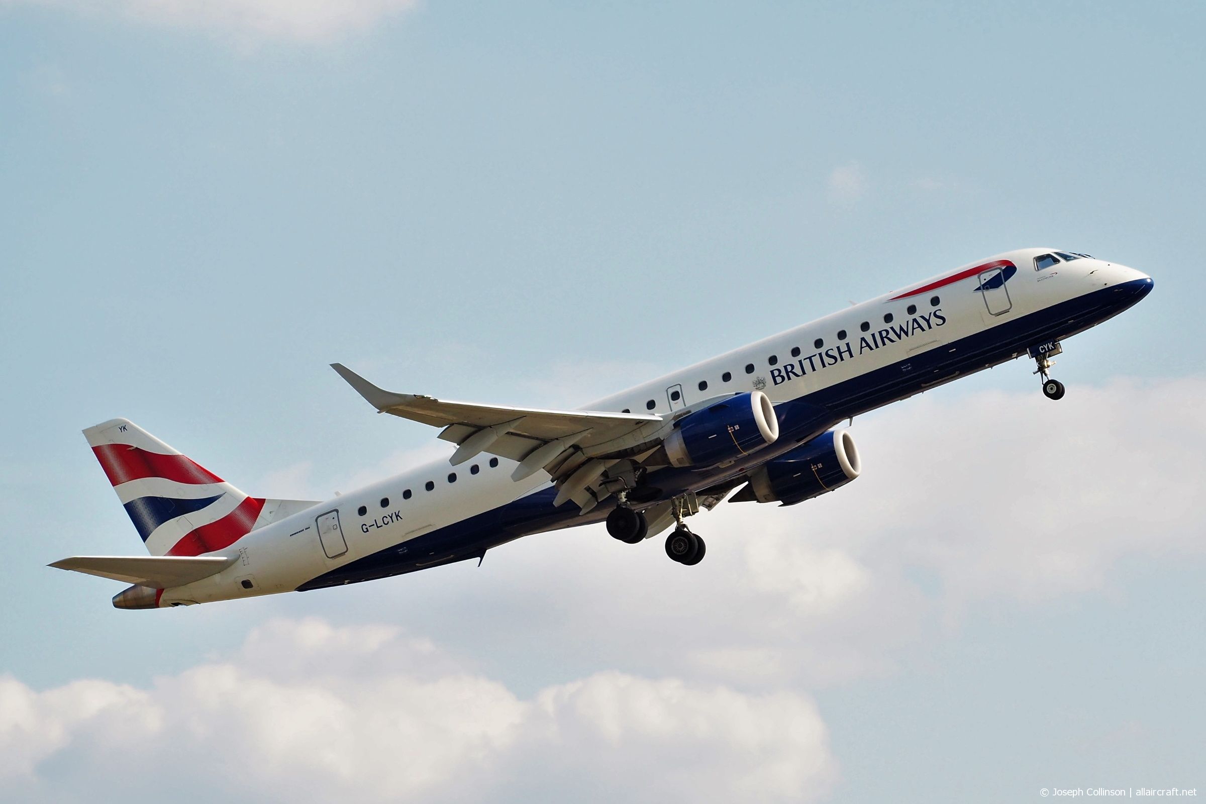 G-LCYK (cn 19000343) Embraer 190-100LR