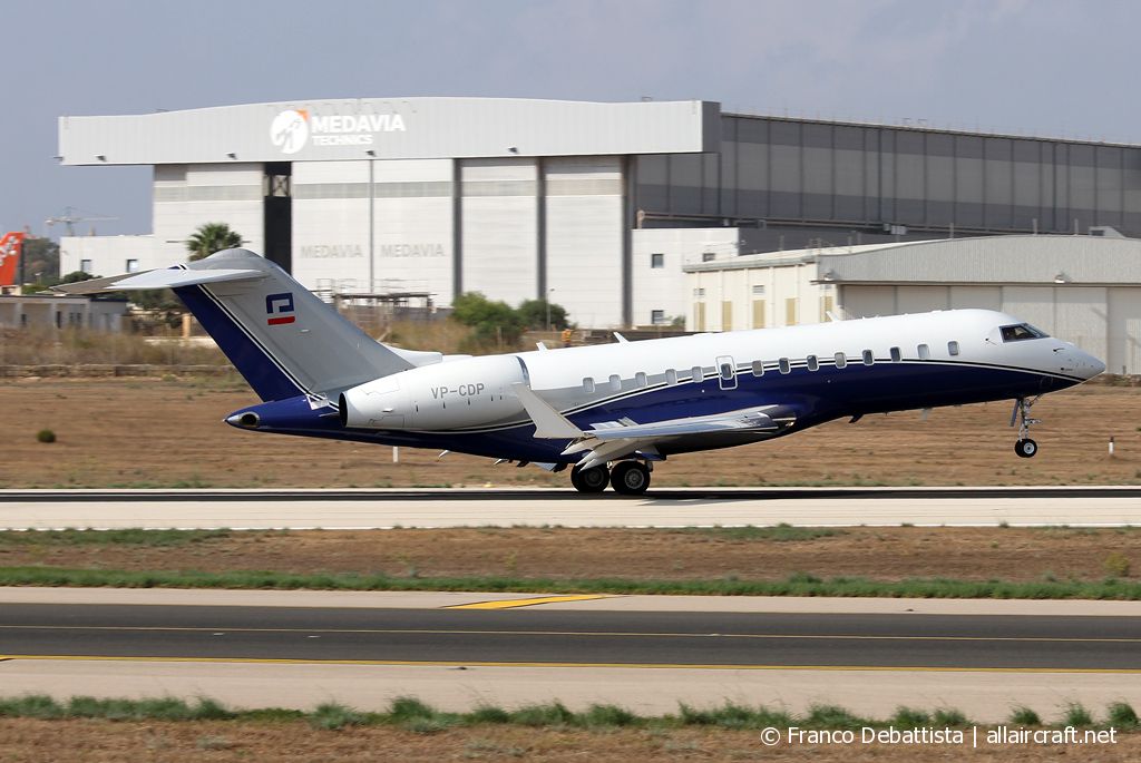 VP-CDP · Bombardier BD-700-1A11 Global 5000 · (MLA / LMML)