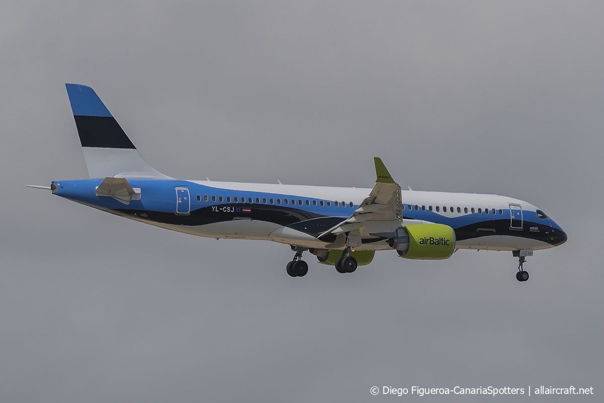 YL-CSJ · Airbus A220-300 · (LPA / GCLP)