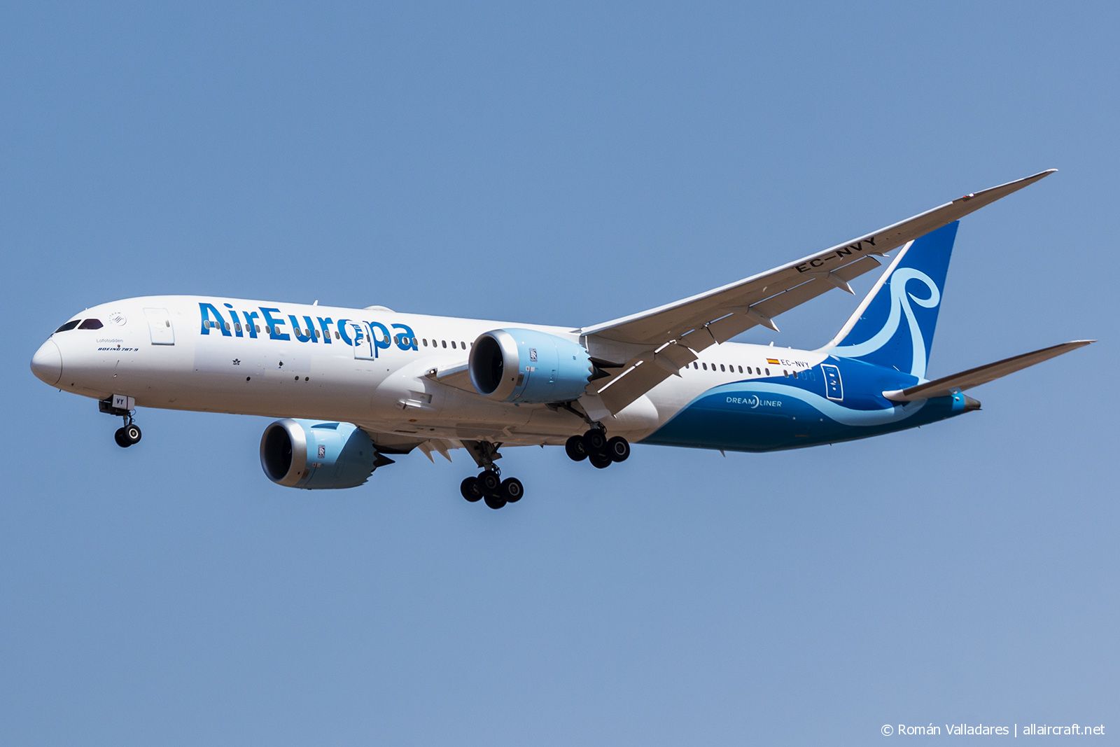 EC-NVY (38784) 2017 Boeing 787-9 Dreamliner