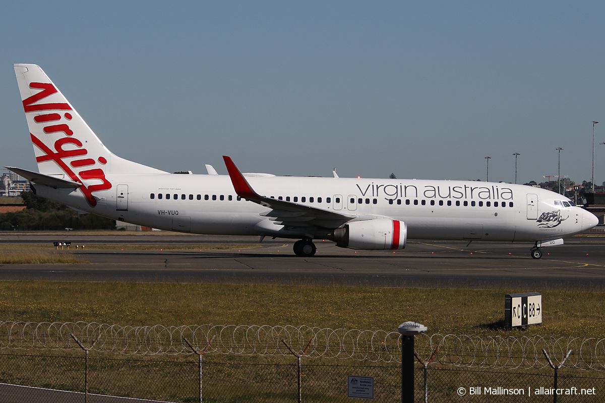 VH-VUQ · Boeing 737-8FE(WL) · (SYD / YSSY)