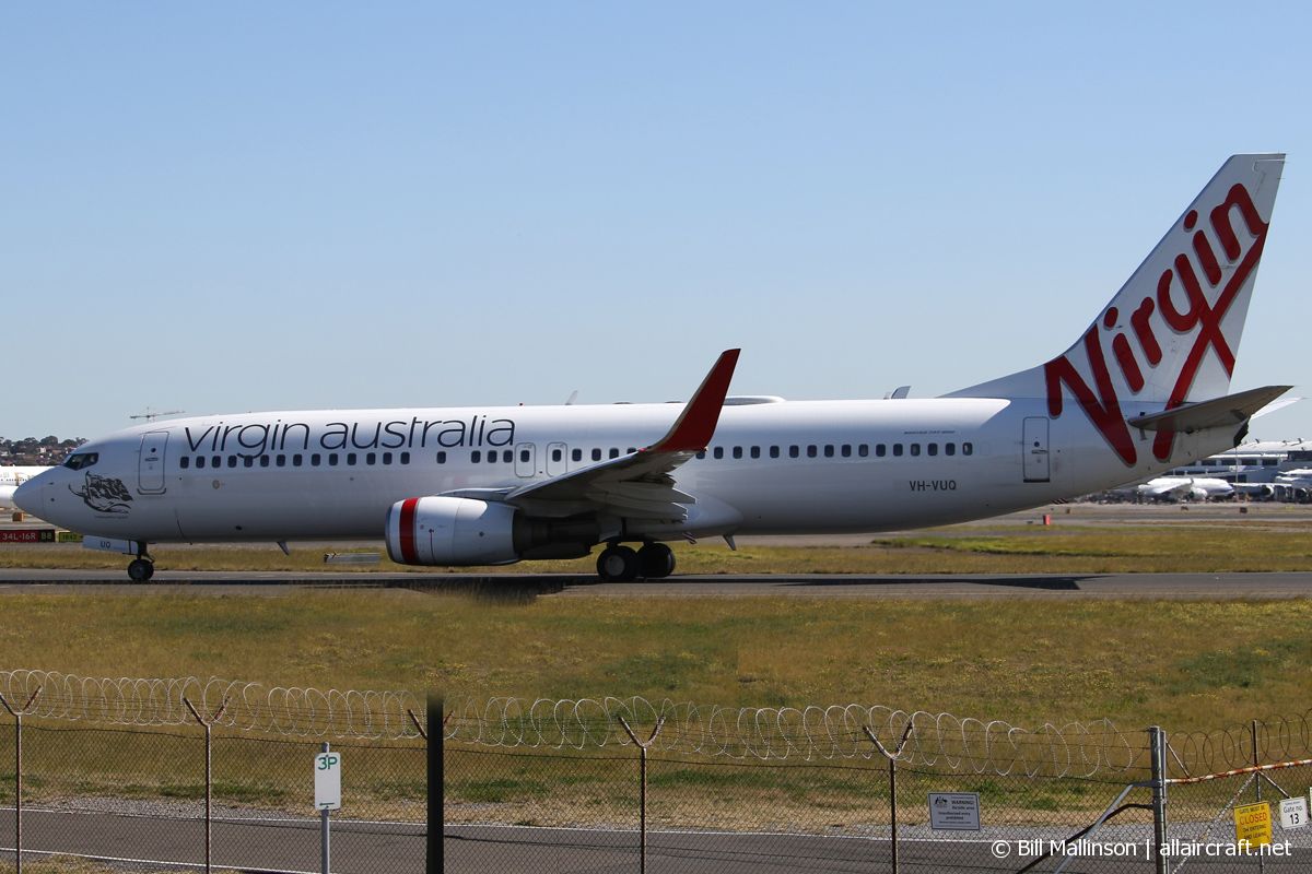 VH-VUQ (36605) 2008 Boeing 737-8FE(WL)