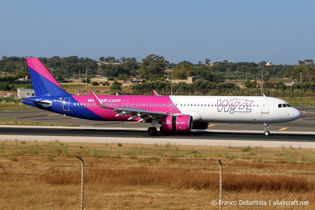 HA-LZE · Airbus A321-271NX · (MLA / LMML)