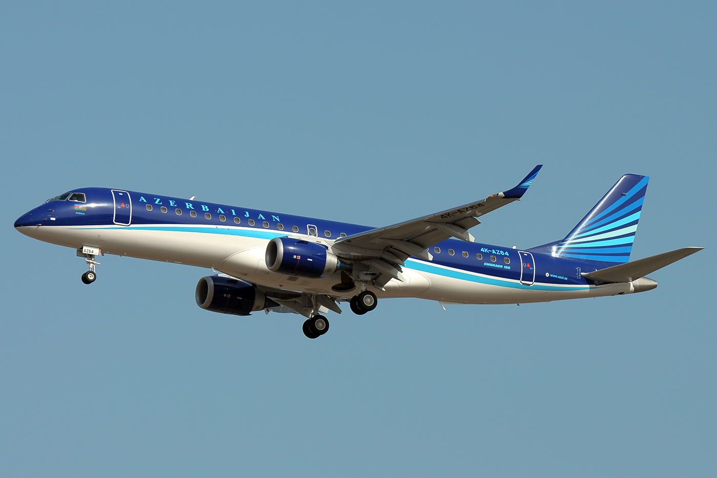4K-AZ64 · Embraer 190-100IGW · (LPA / GCLP)