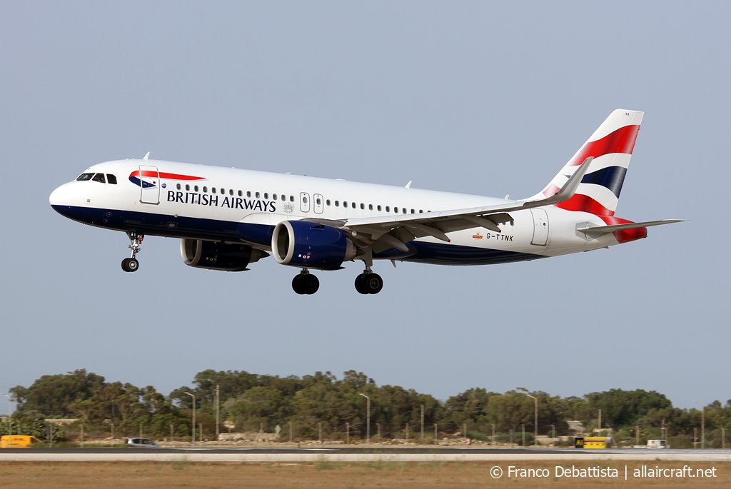G-TTNK · Airbus A320-251N · (MLA / LMML)