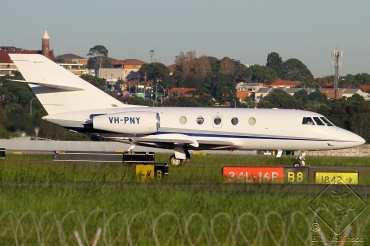VH-PNY (357) 1976 Dassault Falcon 20F