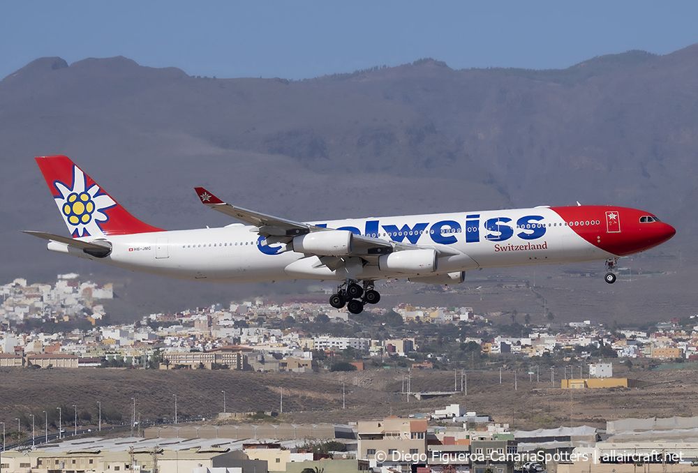 HB-JMC · Airbus A340-313 · (LPA / GCLP)
