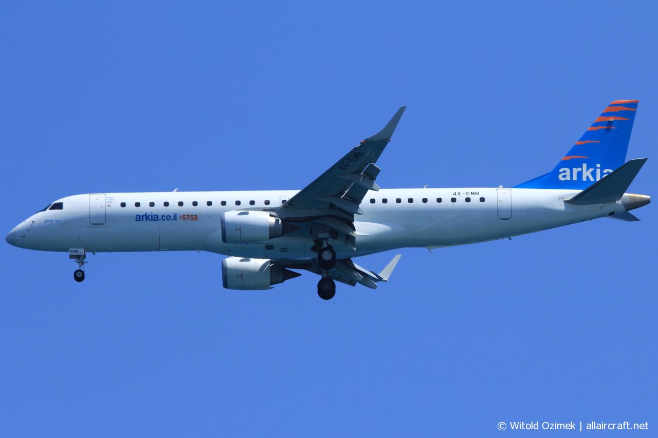 4X-EMB (cn 19000616) Embraer 190-100LR