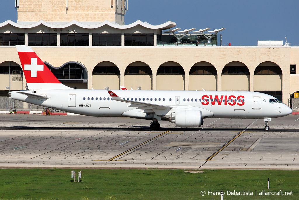 HB-JCT · Airbus A220-300 · (MLA / LMML)