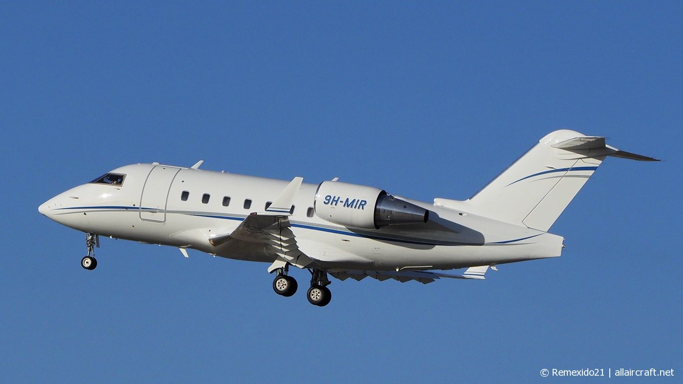 9H-MIR · Bombardier CL-600-2B16 Challenger 604 · (FAO / LPFR)