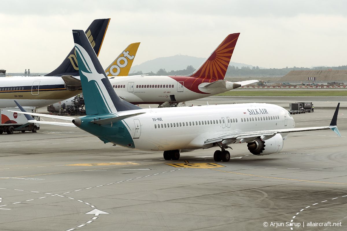 9V-MBE · Boeing 737-8 MAX · (SIN / WSSS)