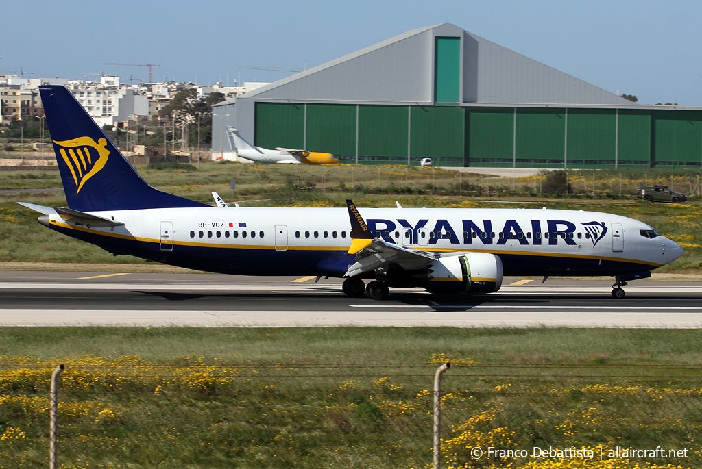 9H-VUZ (62339) 2022 Boeing 737-8200 MAX