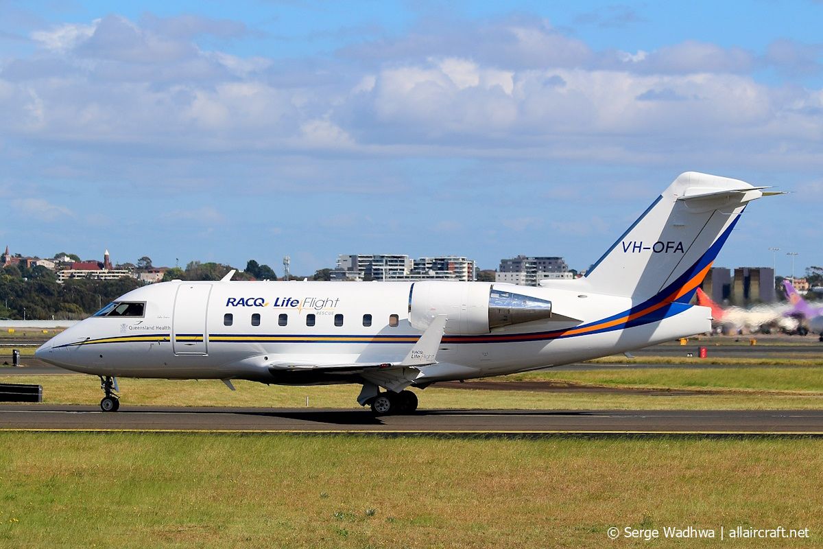 VH-OFA (5521) 2001 Bombardier CL-600-2B16 Challenger 604