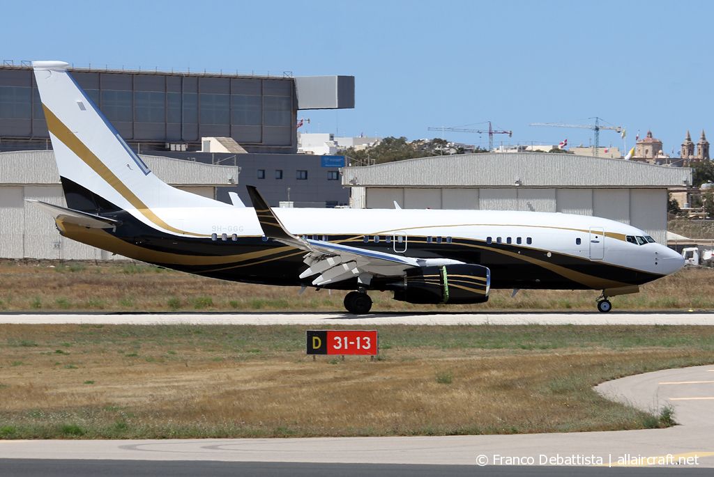 9H-GGG (40119) 2013 Boeing 737-7ZX(WL) BBJ