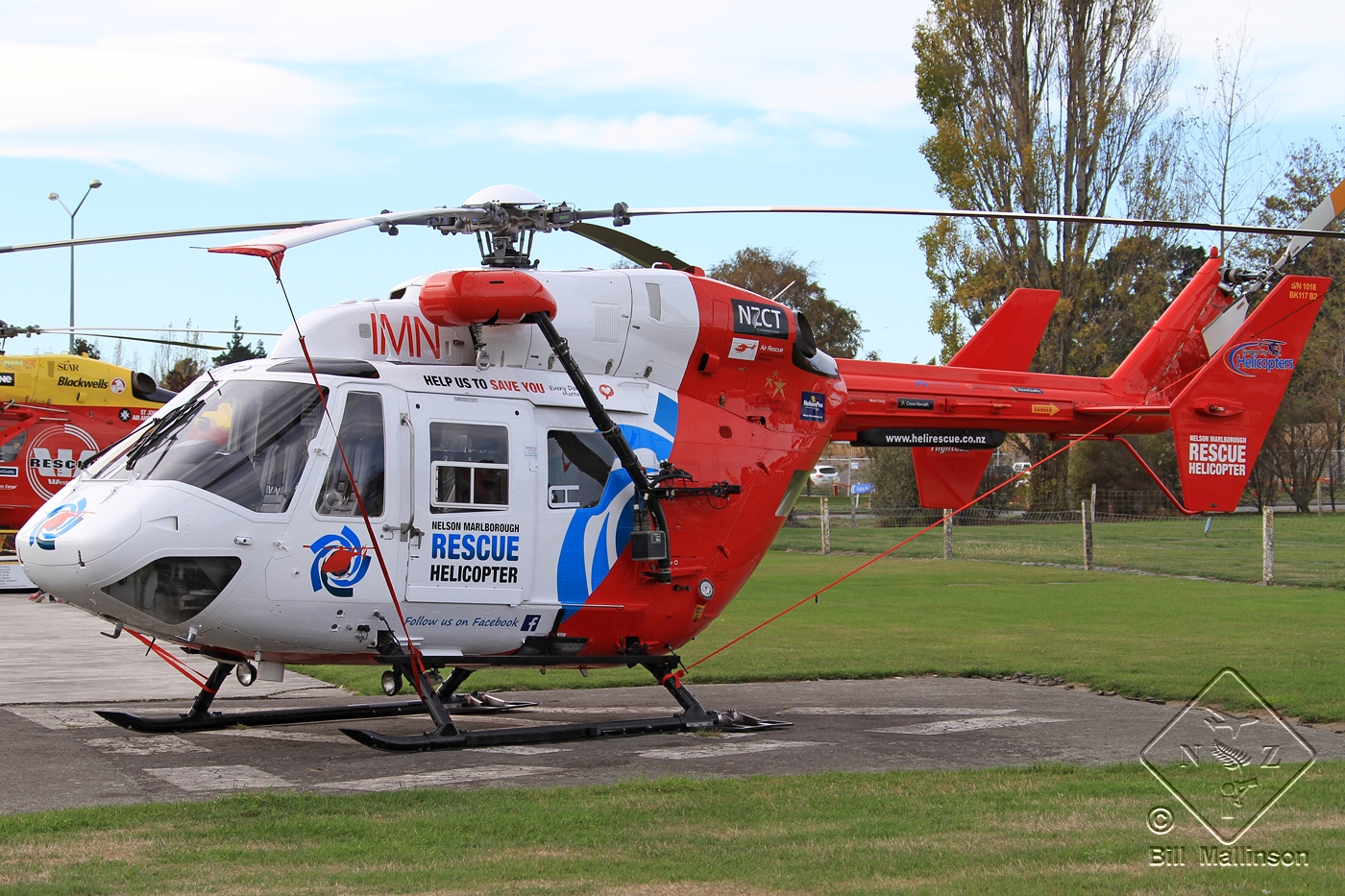 ZK-IMN (1018) 1989 MBB-Kawasaki BK-117B-2