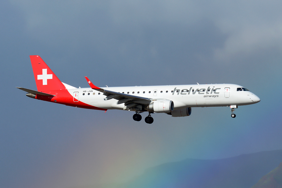 HB-JVN (cn 19000285) Embraer 190-100LR