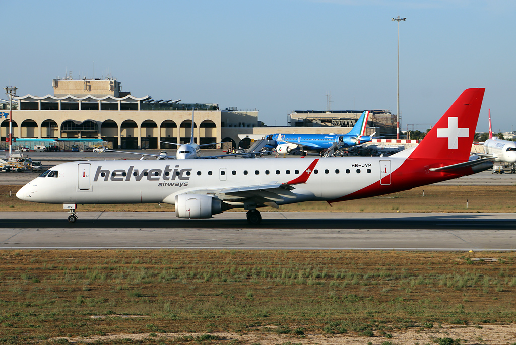 HB-JVP · Embraer 190-100LR · MLA / LMML