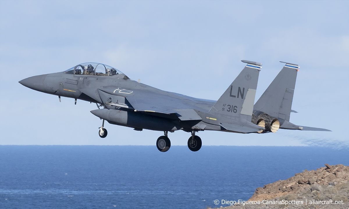 91-0316 (1223) 1991 McDonnell Douglas F-15E Eagle