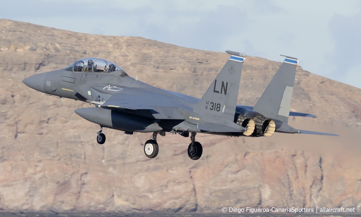 91-0318 (1225) 1991 McDonnell Douglas F-15E Eagle