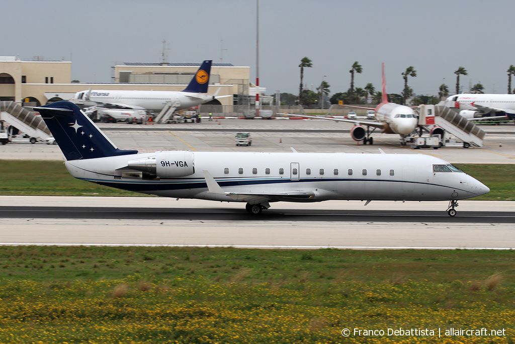 9H-VGA · Bombardier CL-600-2B19 Challenger 850 · (MLA / LMML)