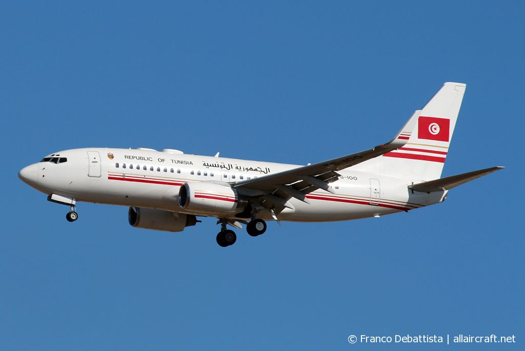 TS-IOO (29149) 1999 Boeing 737-7H3(WL) BBJ