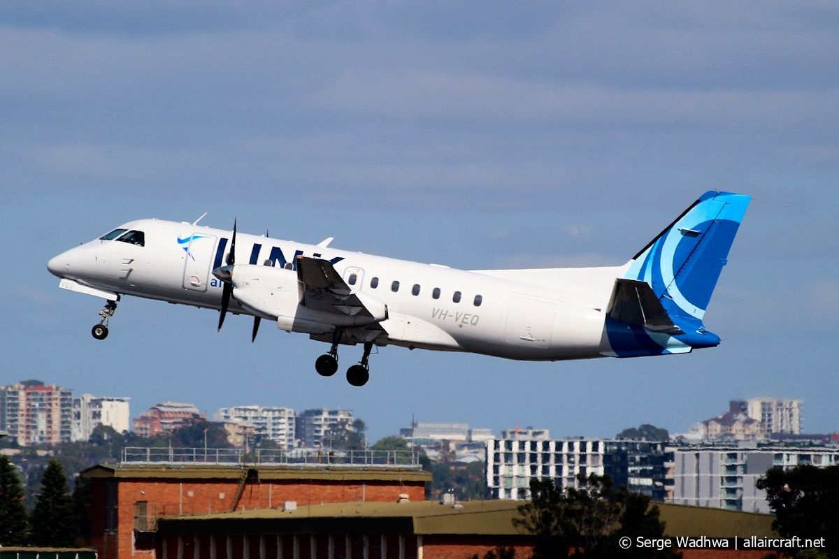 VH-VEQ (340B-424) 1997 Saab 340B+