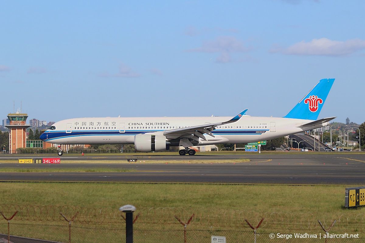 B-30A9 · Airbus A350-941 · (SYD / YSSY)