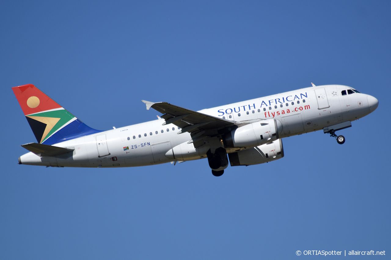 ZS-SFN (2501) 2005 Airbus A319-131