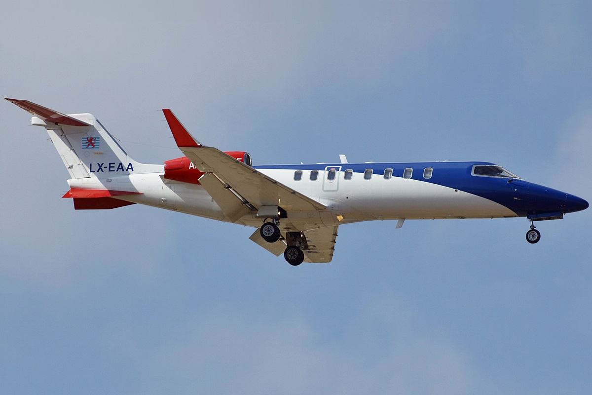 LX-EAA · Learjet 45 · (LPA / GCLP)