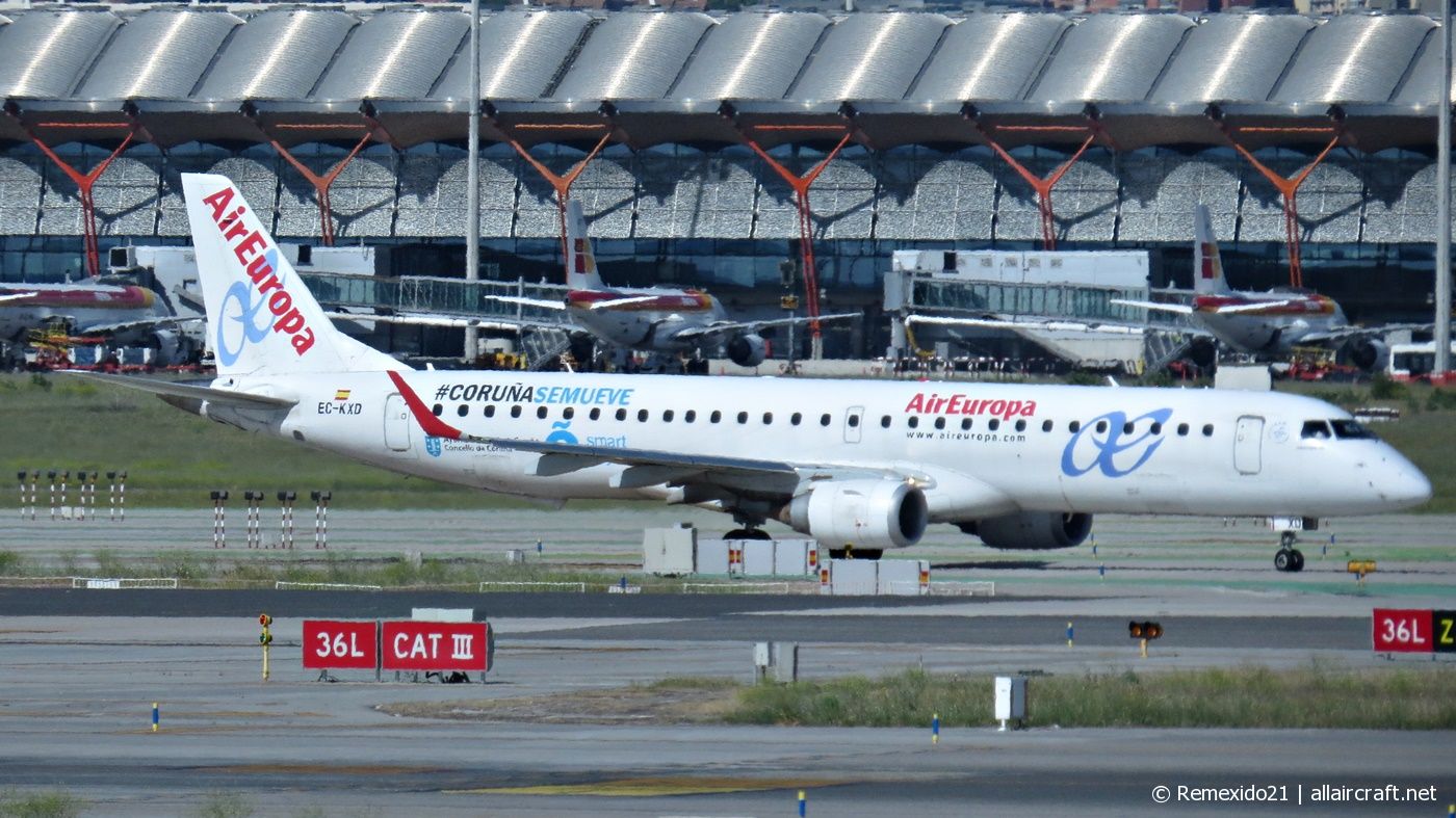 EC-KXD (cn 19000244) Embraer 190-200LR