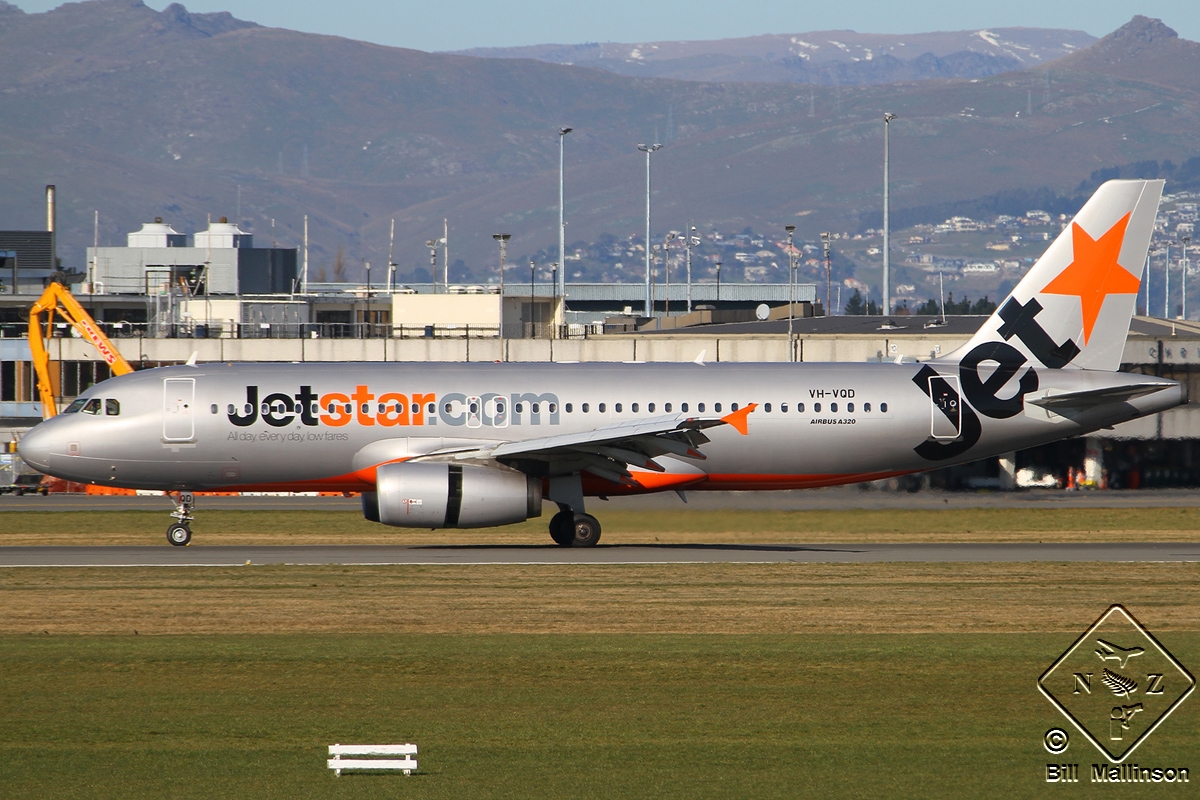 VH-VQD · Airbus A320-232 · (CHC / NZCH)
