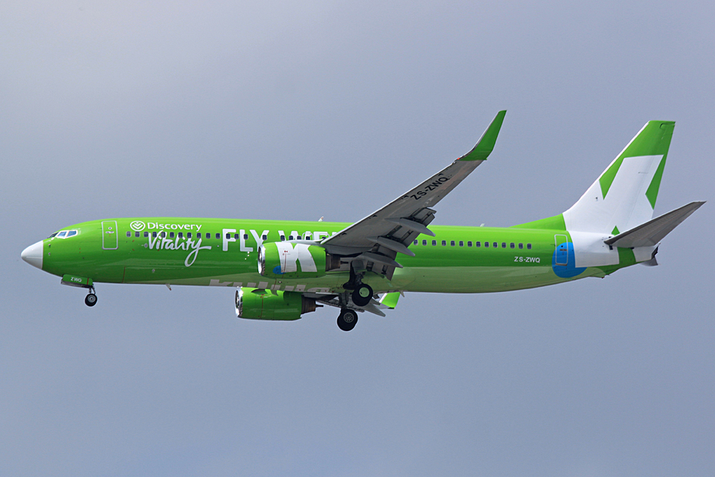 ZS-ZWQ · Boeing 737-8K2 · (JNB / FAOR)