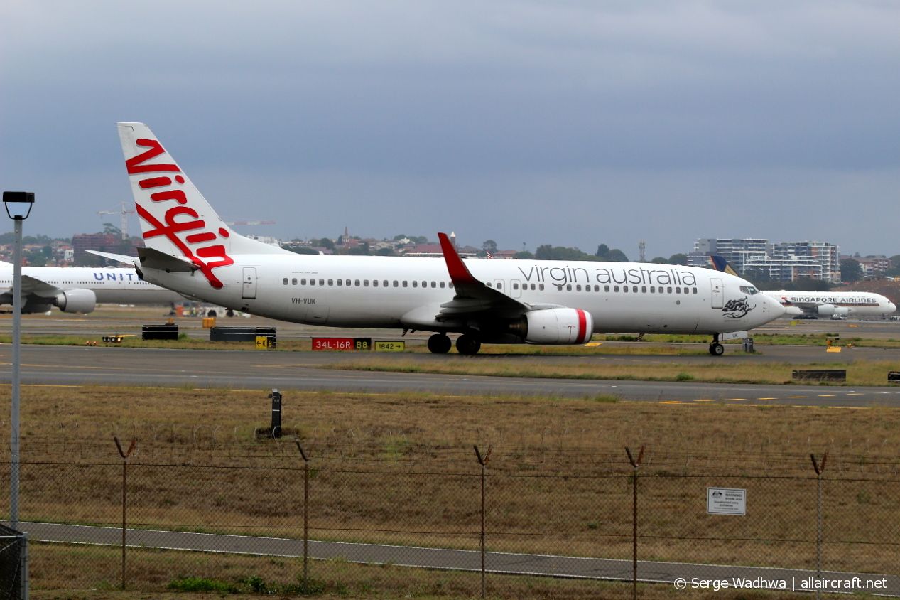 VH-VUK (36602) 2007 Boeing 737-8FE(WL)