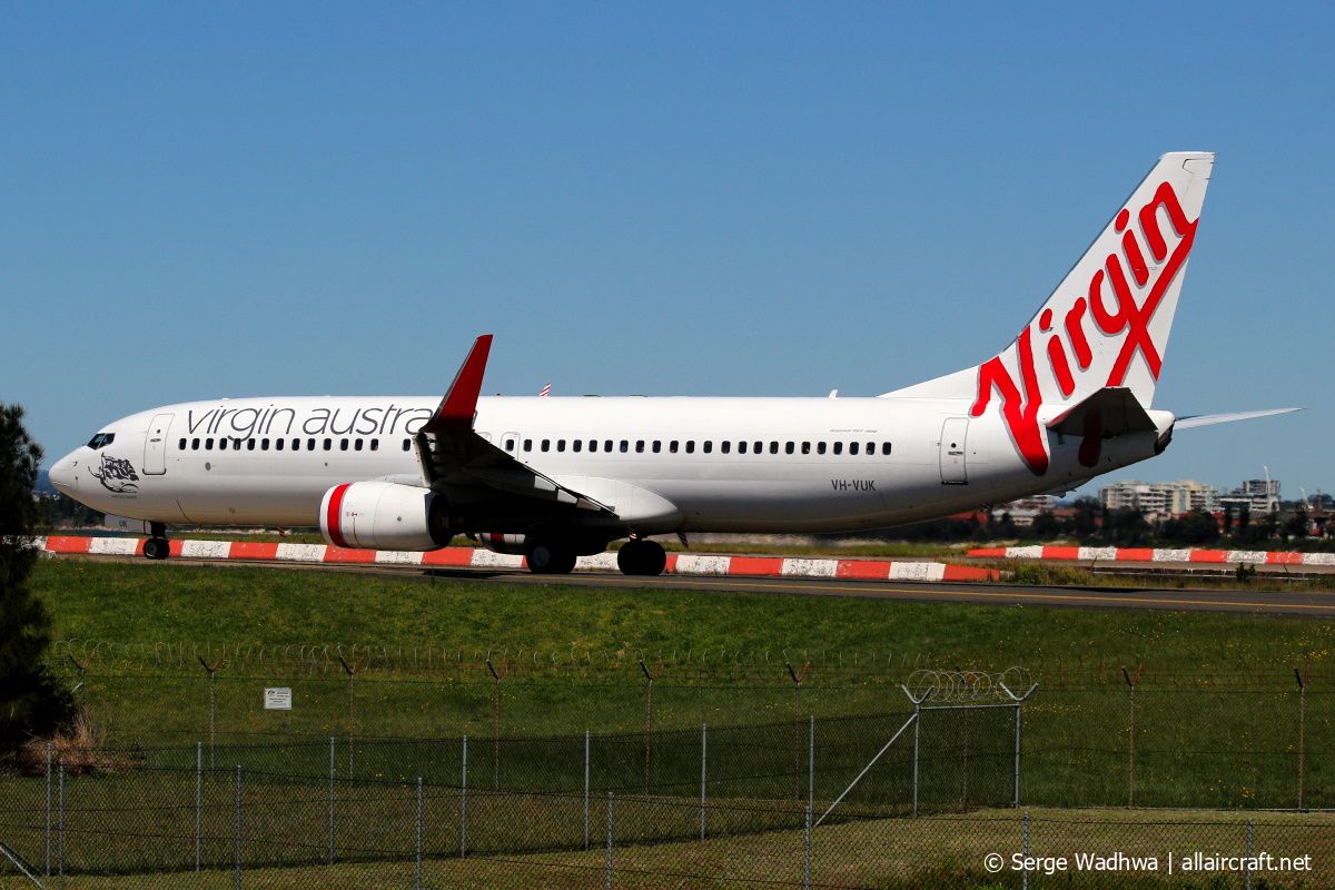 VH-VUK (36602) 2007 Boeing 737-8FE(WL)