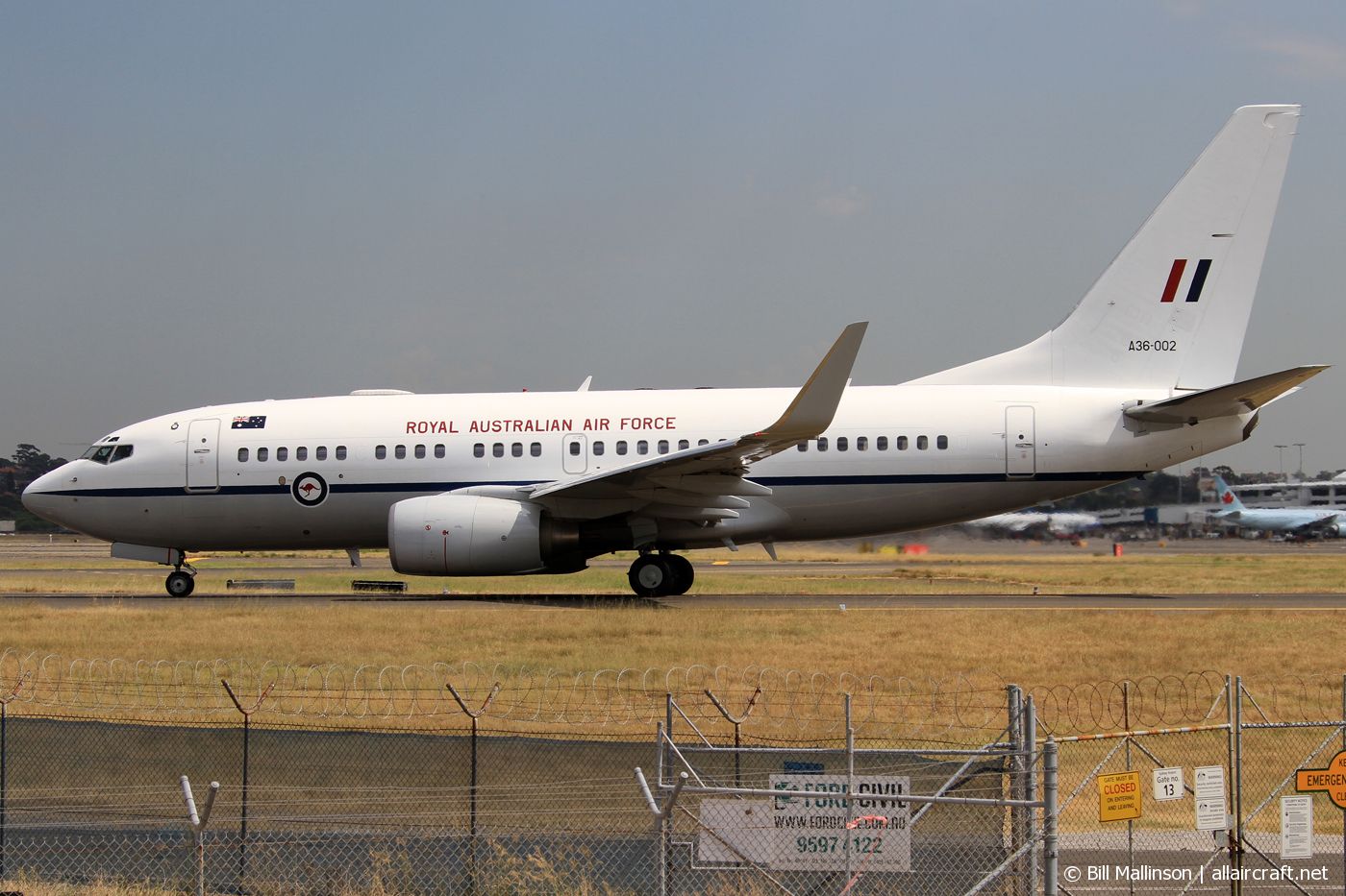 A36-002 (30790) 2000 Boeing 737-7DF(BBJ)